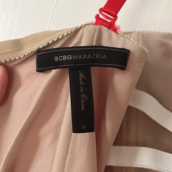 BCBGMAXAZRIA Red Corset Dress w/ Pockets - Picture 10 of 12